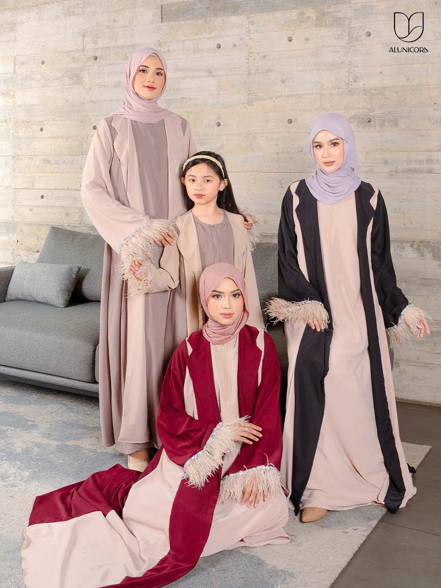 Alunicorn - Valisha Abaya Set - Abaya Mom's