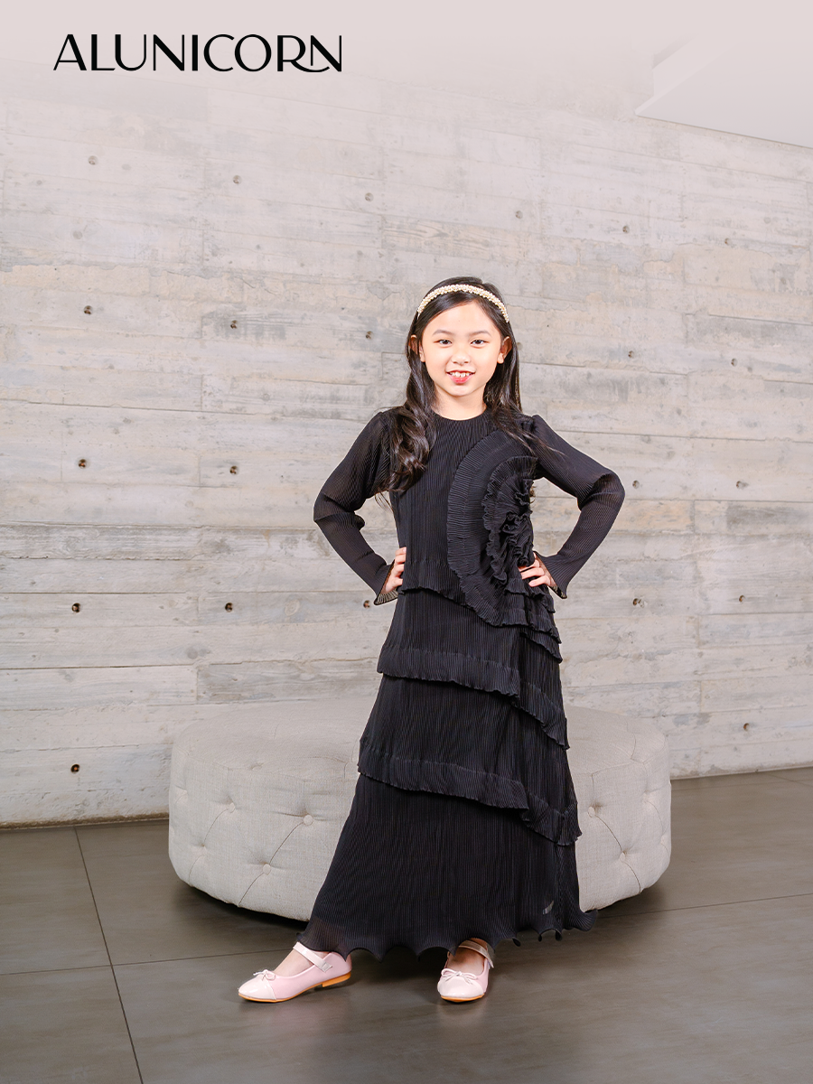 Alunicorn - Myra Dress - Dress Plisket - Dress Kid's