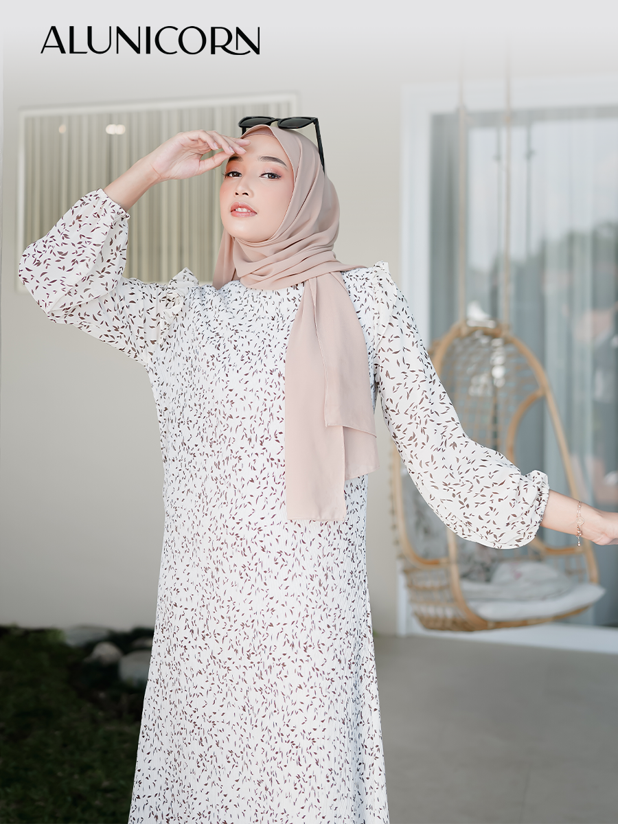 Alunicorn - Maddie Dress - Dress Plisket - Printed