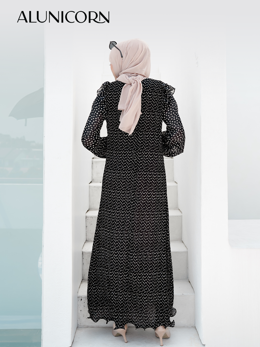 Alunicorn - Maddie Dress - Dress Plisket - Printed