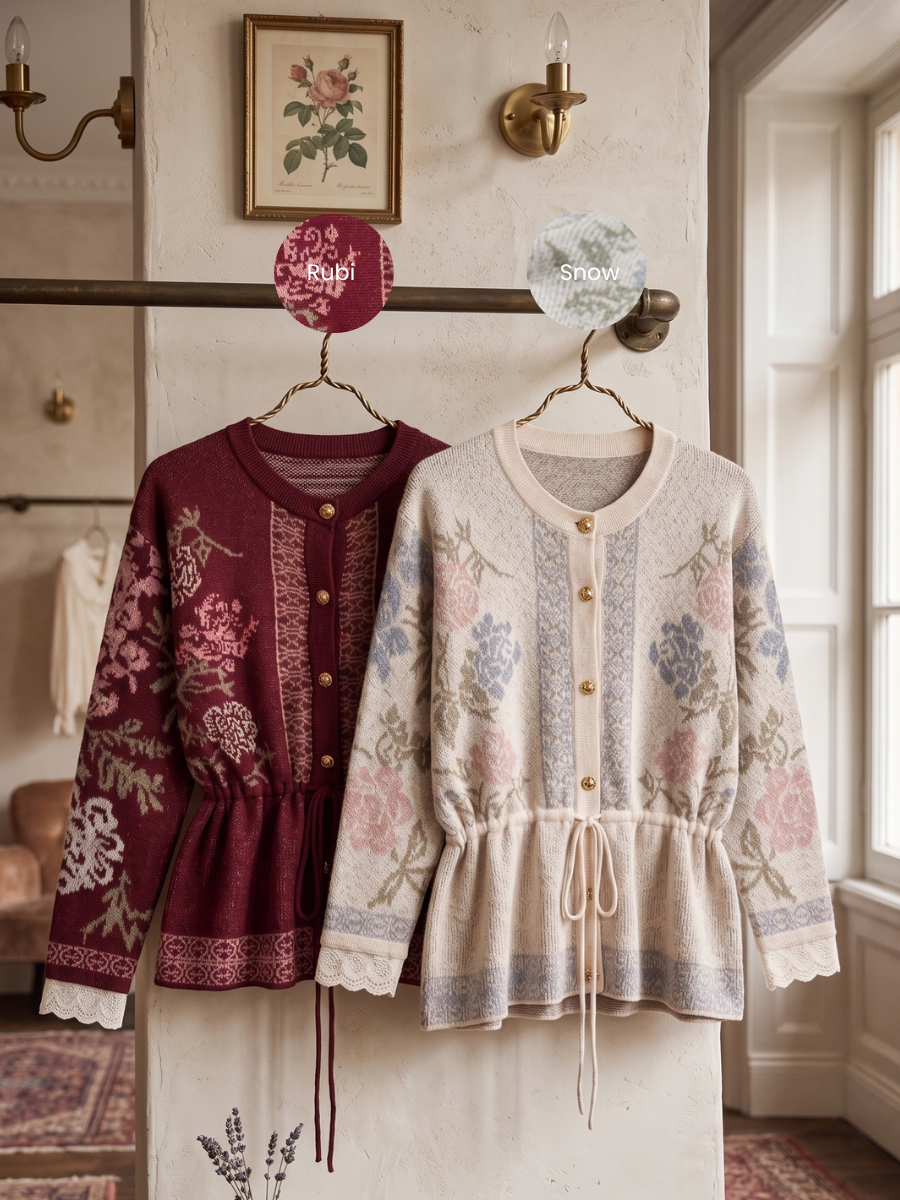 Alunicorn - Senra Series Raine - Cardigan Blouse Wanita Korean Style Knitwear Premium Elegant Casual Outer Rajut Fashion Cewek Kekinian