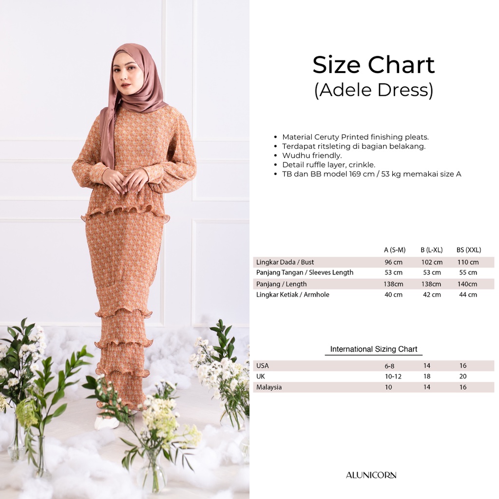 Alunicorn - Adele Dress - Maxi Dress - Dress Plisket