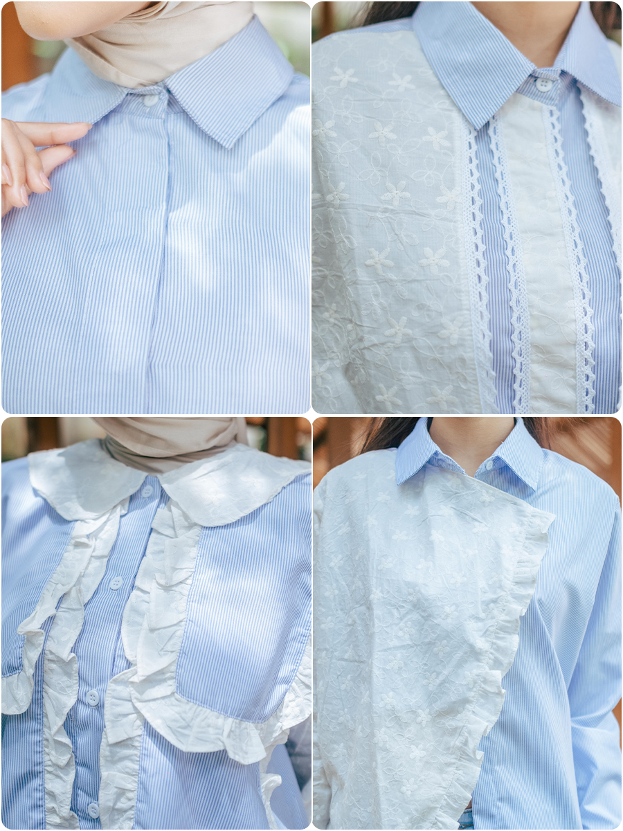 Alunicorn - Royale Classic Series - Kemeja Katun Bordir Wanita  - Desain Elegan & Detail Renda