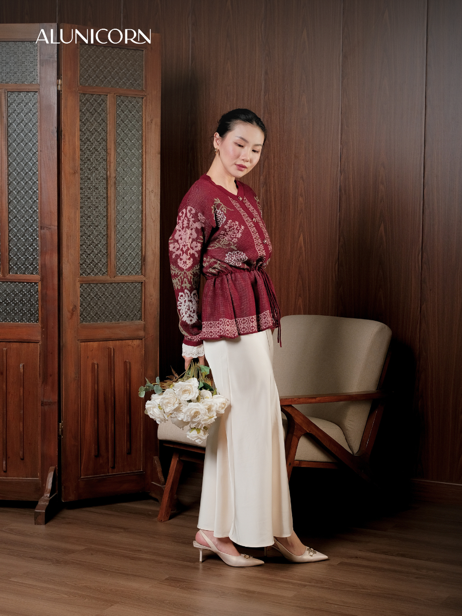 Alunicorn - Senra Series Raine - Cardigan Blouse Wanita Korean Style Knitwear Premium Elegant Casual Outer Rajut Fashion Cewek Kekinian