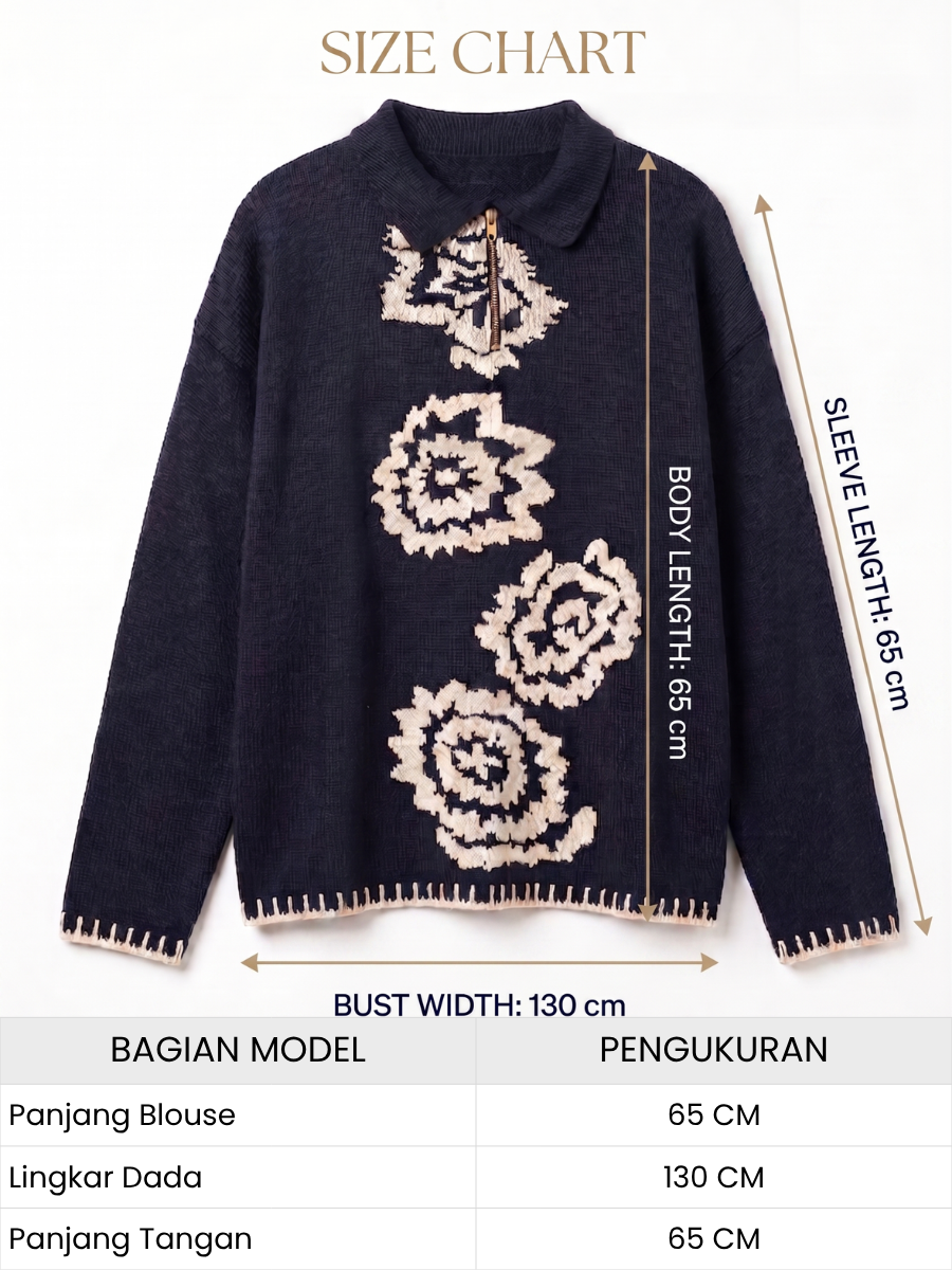 Alunicorn - Senra Series Hana - Sweater Blouse Wanita Korean Style Knitwear Premium Elegant Casual Outer Rajut Fashion Cewek Kekinian