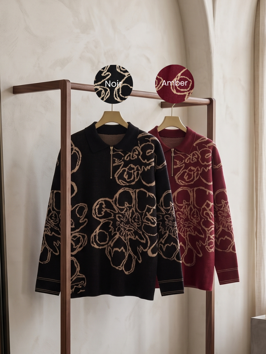 Alunicorn - Senra Series Sora - Sweater Blouse Wanita Korean Style Knitwear Premium Elegant Casual Outer Rajut Fashion Cewek Kekinian