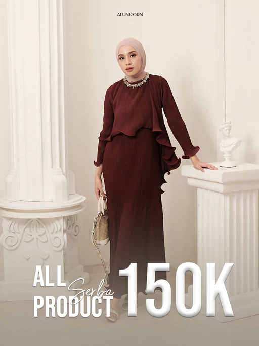 Image of EVENT - Alunicorn - Raya Pleats Series - Kinsley Dress - Dress Plisket Premium - Pleats Premium 
