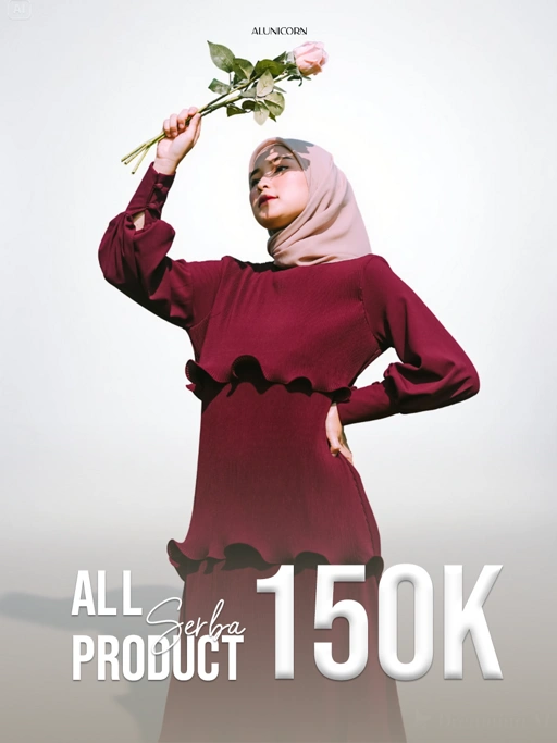 Image of EVENT - Alunicorn - Nura Dress - Dress plisket Busui- Pleats Premium ( Dress Koleksi Lebaran )