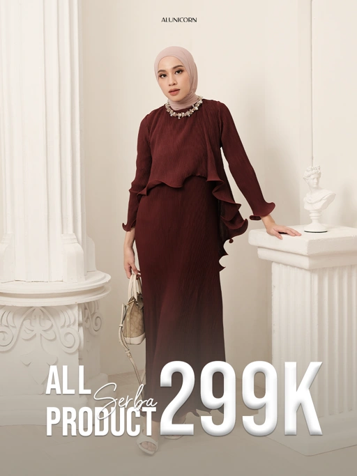 Image of EVENT - Alunicorn - Raya Pleats Series - Kinsley Dress - Dress Plisket Premium - Pleats Premium 