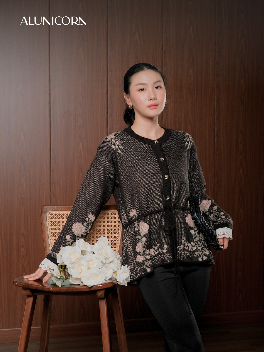 Alunicorn - Aruna Series Yuna - Cardigan Knit Wanita -  Outer Rajut Korean Style Lembut Elegan