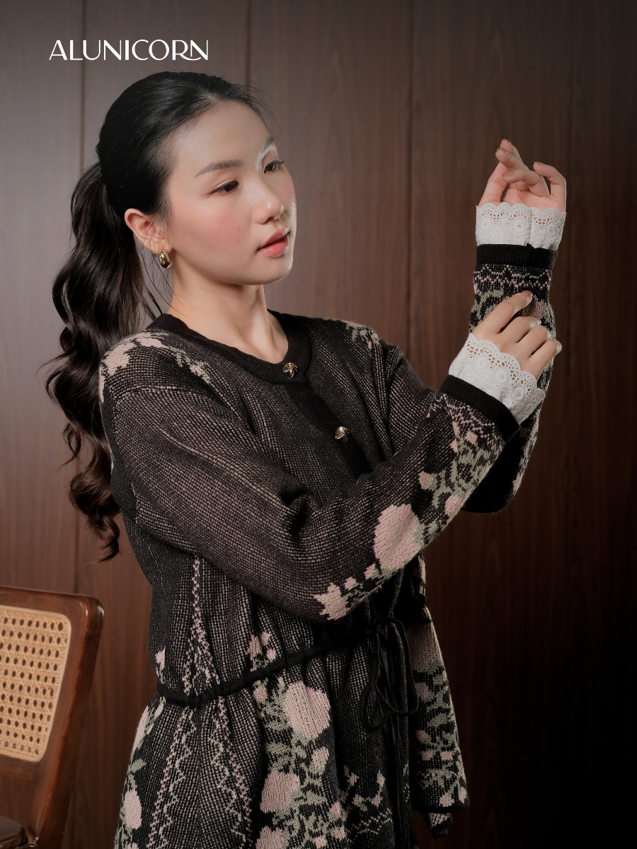 Alunicorn - Aruna Series Yuna - Cardigan Knit Wanita -  Outer Rajut Korean Style Lembut Elegan