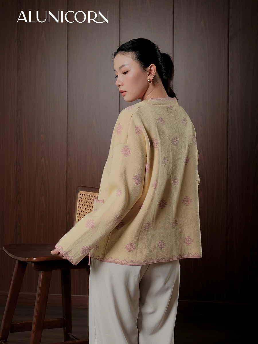 Alunicorn - Aruna Series Riko - Cardigan Knit Wanita - Outer Rajut Korean Style Lembut Elegan