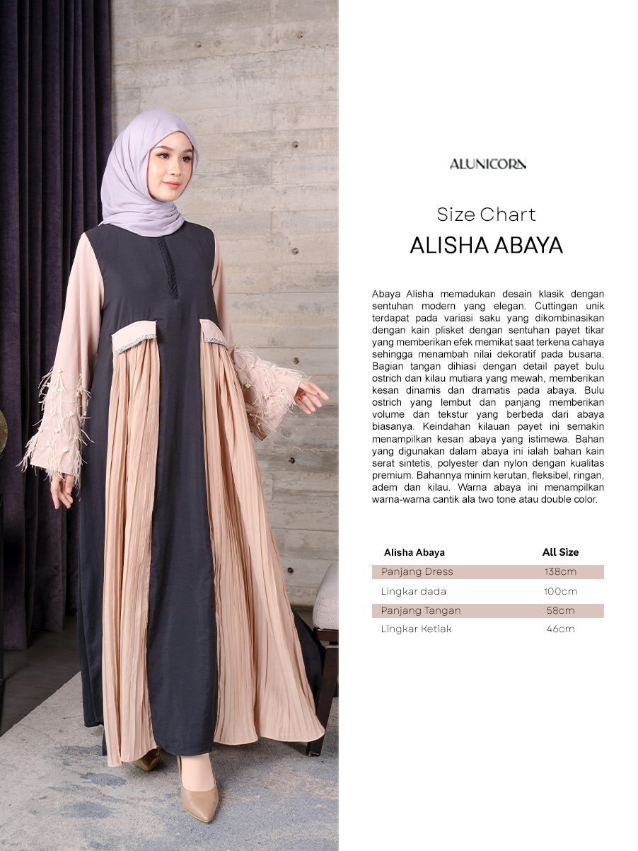 Alunicorn - Alisya Abaya Set - Abaya Mom's