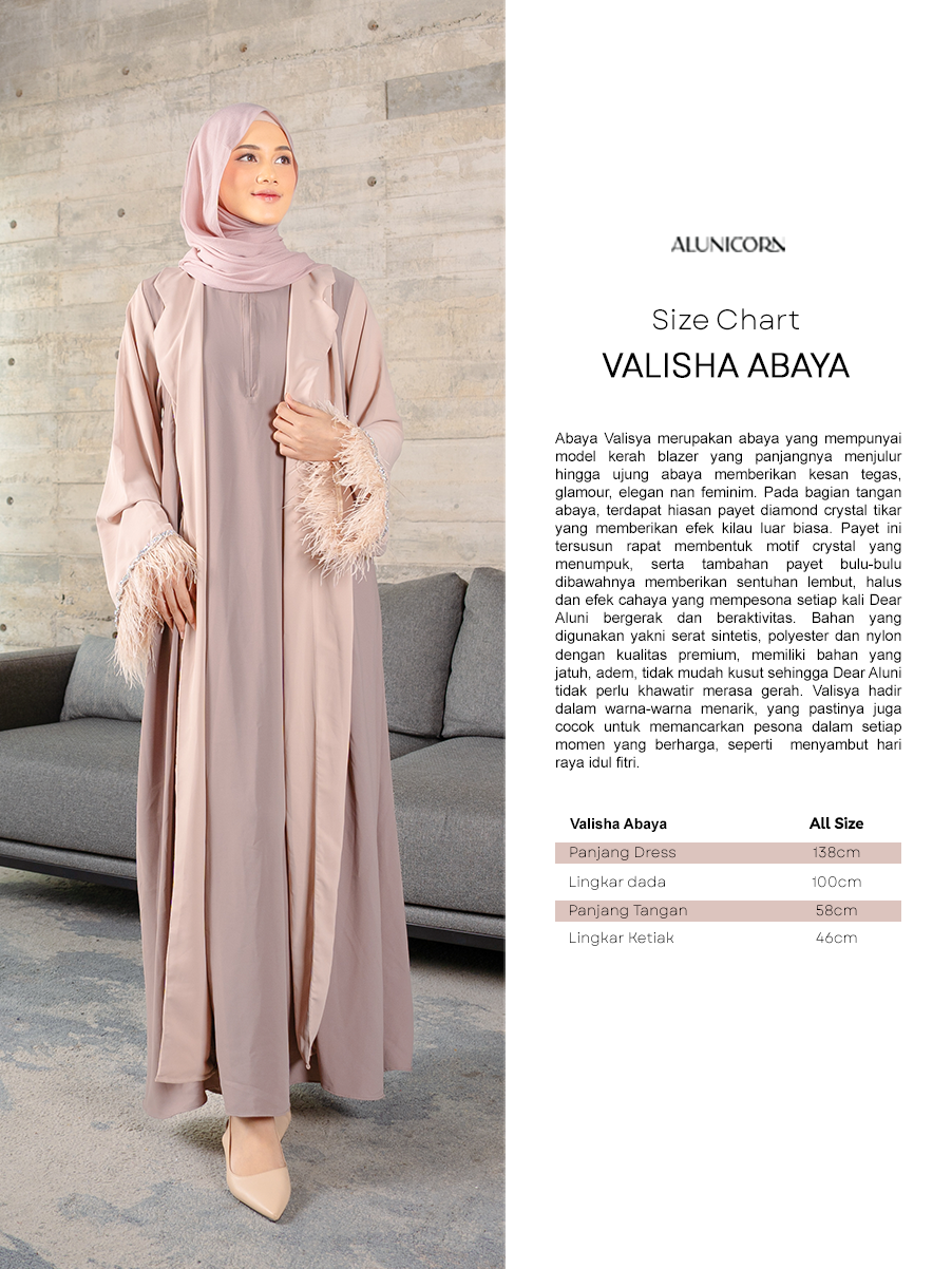 Alunicorn - Valisha Abaya Set - Abaya Mom's