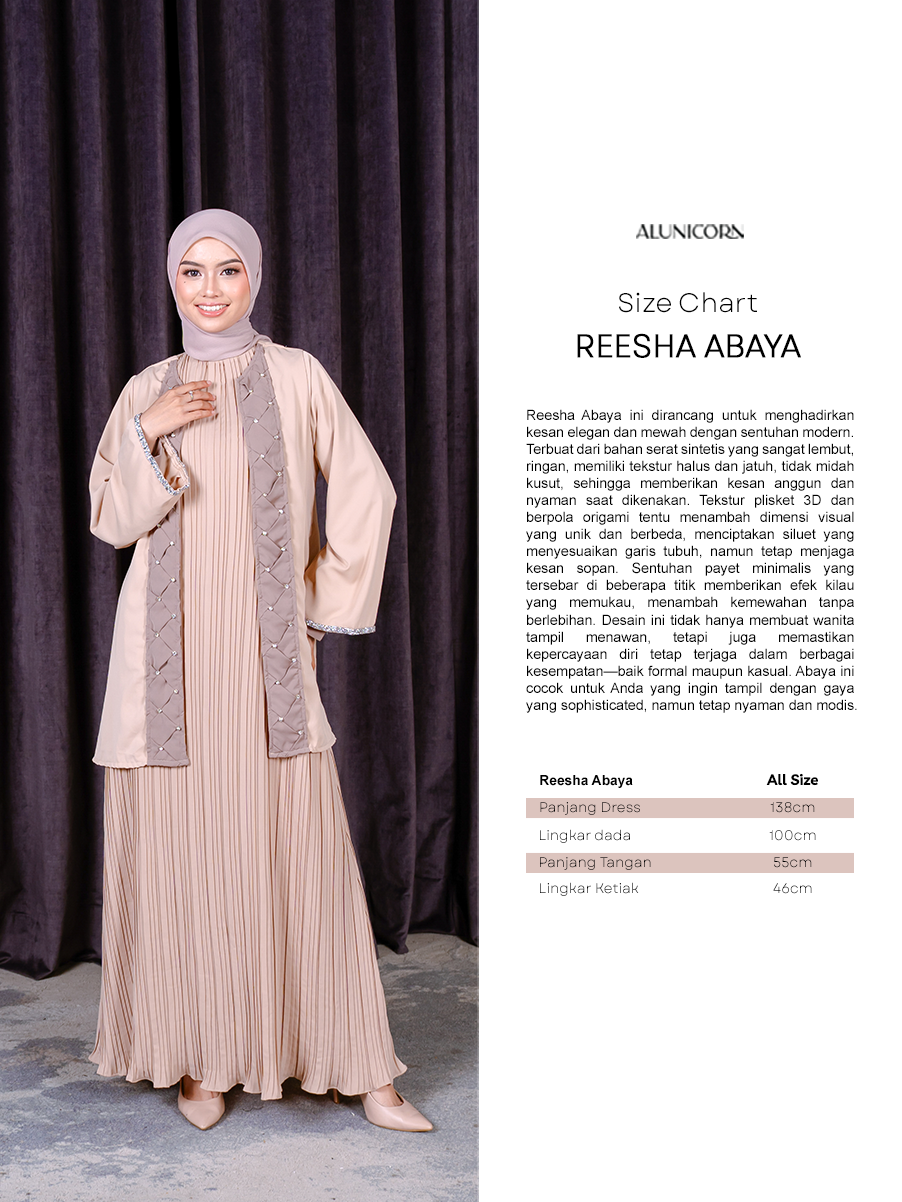 Alunicorn - Reesha Abaya Set - Abaya 