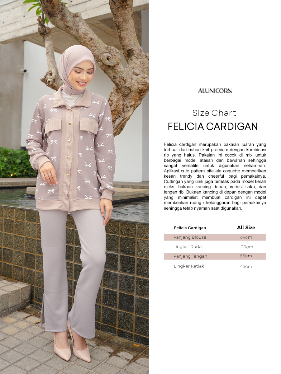 Alunicorn - Felicia - Cardigan Wanita - Cardigan Knit