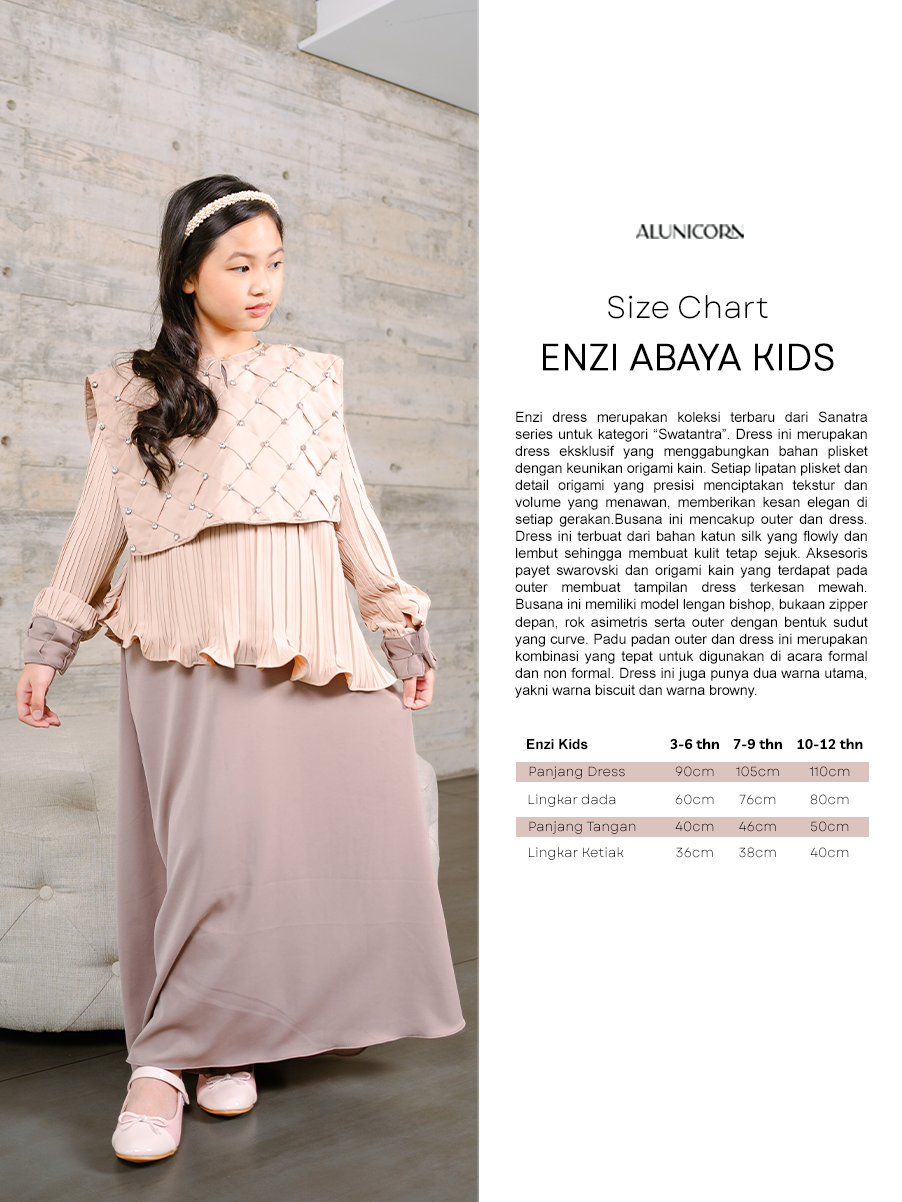 Alunicorn - Enzy Set - Abaya Kid's