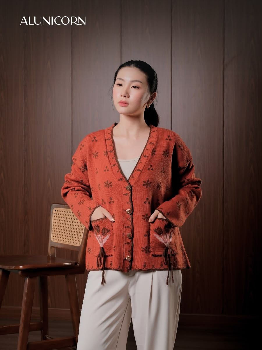 Alunicorn - Aruna Series Miyu - Cardigan Knit Wanita - Outer Rajut Korean Style Lembut Elegan
