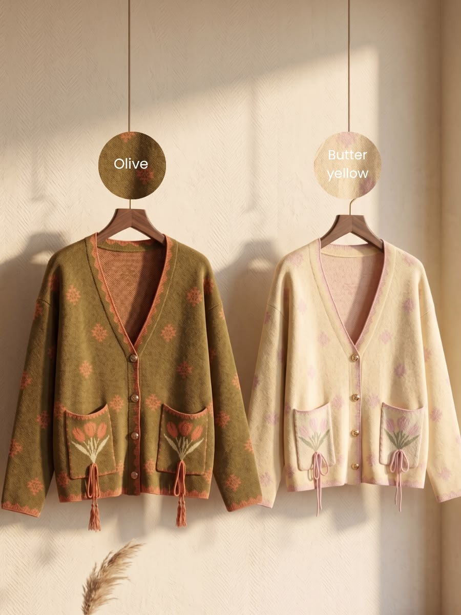 Alunicorn - Aruna Series Riko - Cardigan Knit Wanita - Outer Rajut Korean Style Lembut Elegan