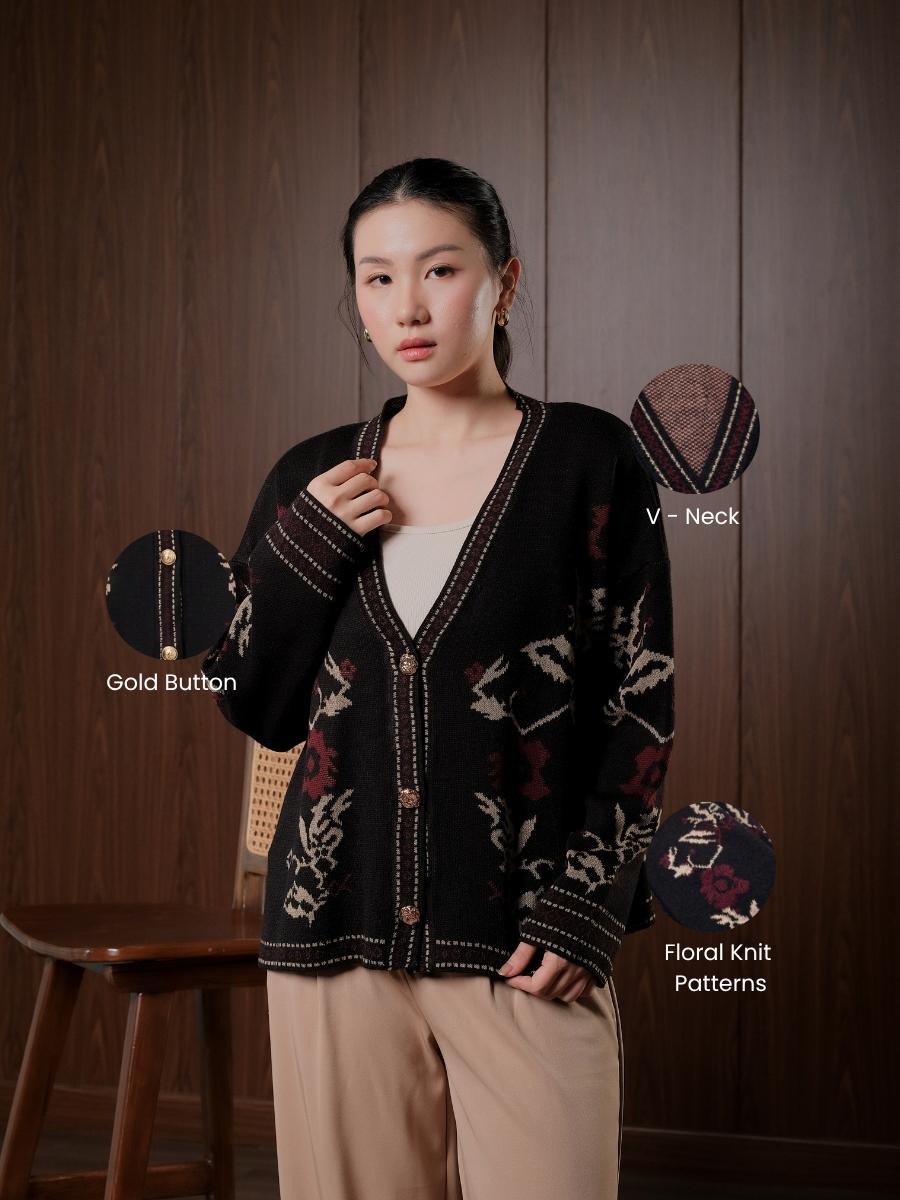 Alunicorn - Aruna Series Aira - Cardigan Knit Wanita - Outer Rajut Korean Style Lembut Elegan