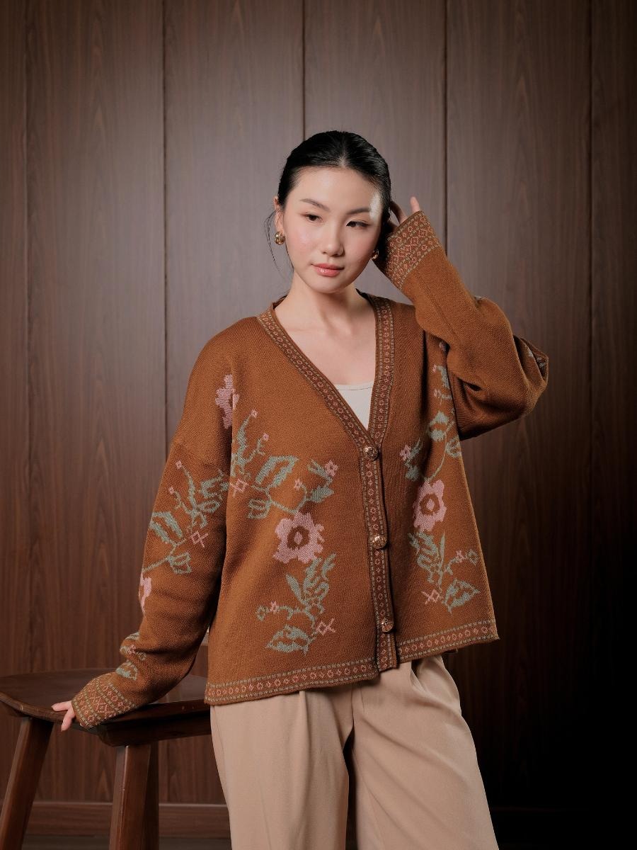 Alunicorn - Aruna Series Aira - Cardigan Knit Wanita - Outer Rajut Korean Style Lembut Elegan