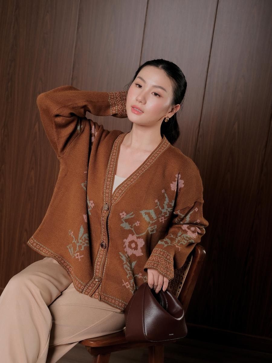 Alunicorn - Aruna Series Aira - Cardigan Knit Wanita - Outer Rajut Korean Style Lembut Elegan