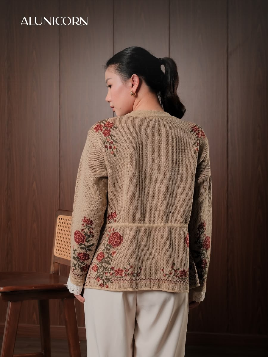 Alunicorn - Aruna Series Yuna - Cardigan Knit Wanita -  Outer Rajut Korean Style Lembut Elegan