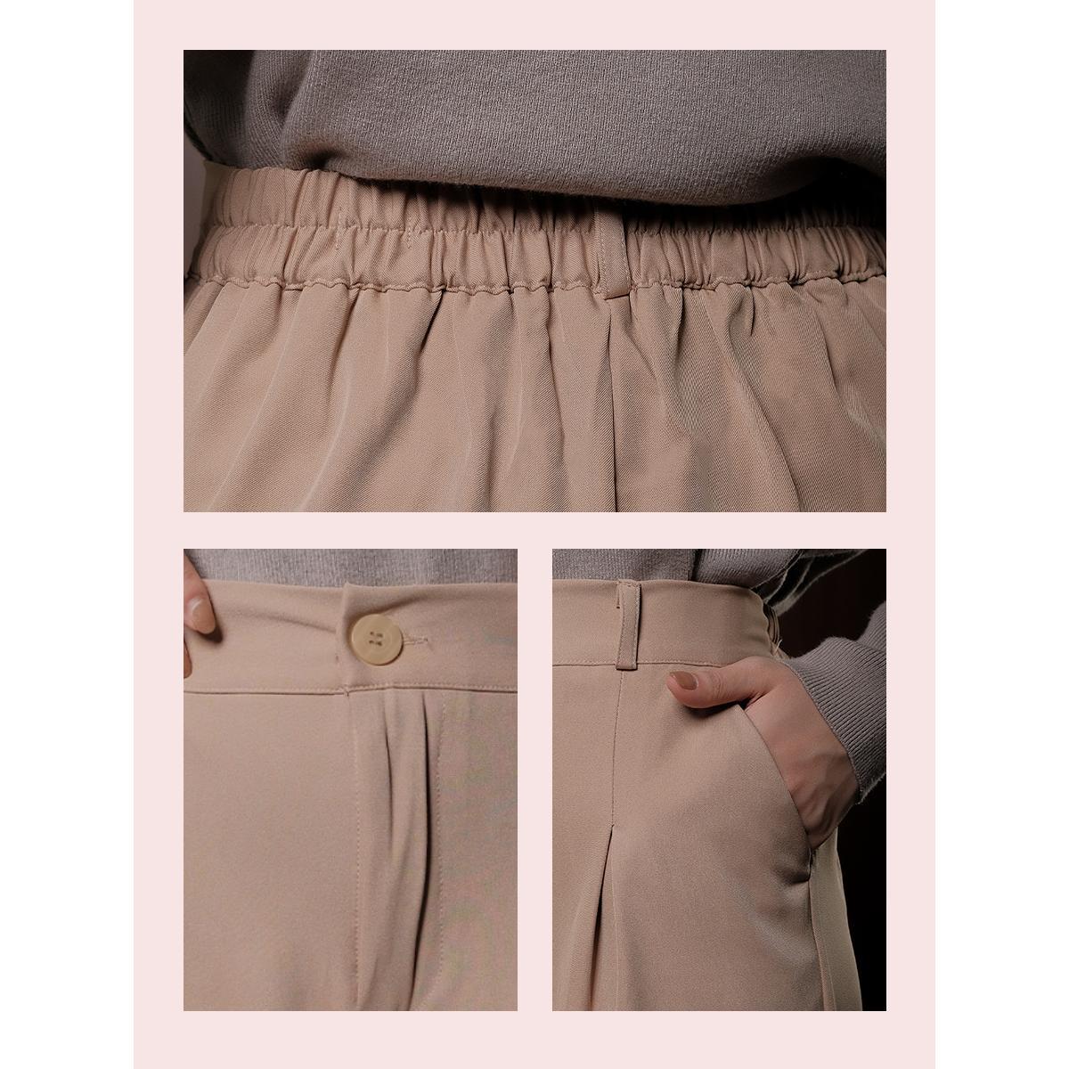 Alunicorn - Pants Fella - Premium Highwaist Trousers - Celana Panjang Wanita Kulot Loose - Free Belt
