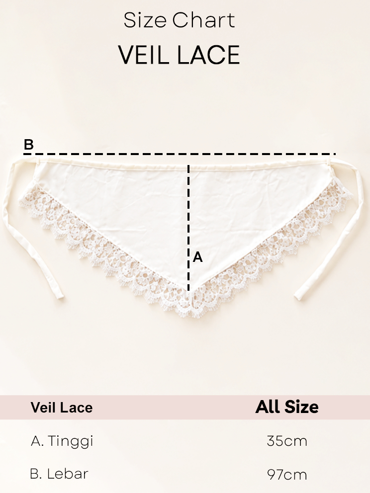 Alunicorn - Elan Lace Layering V-neck | Lace Trim & Ruffle Detail | Aksen Outfit Wanita | Layering Accessory
