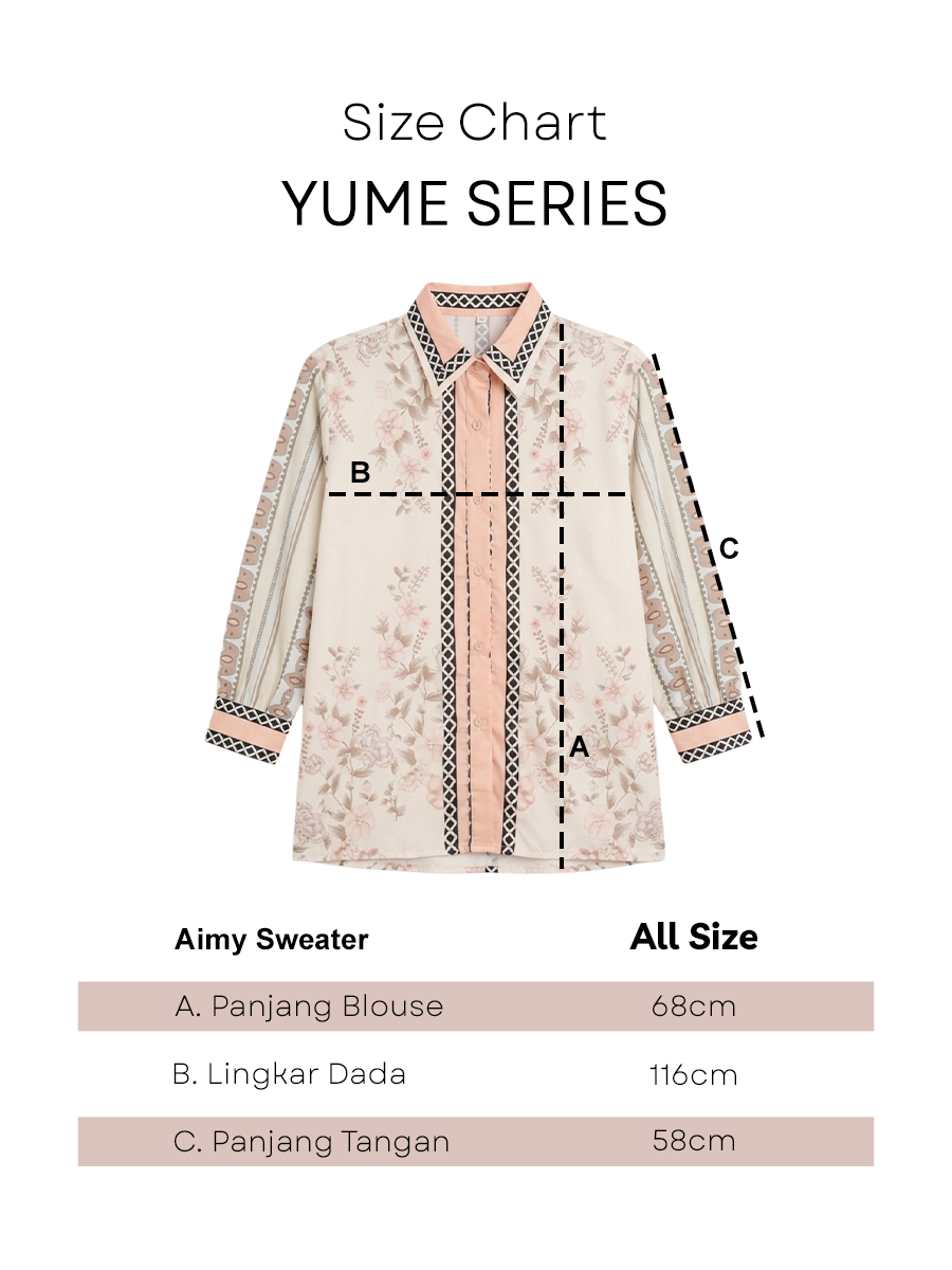 Alunicorn - Series Yume - Kemeja Floral Wanita Premium | Blouse Motif Bunga Bestseller | Atasan Casual Korean Style Elegan