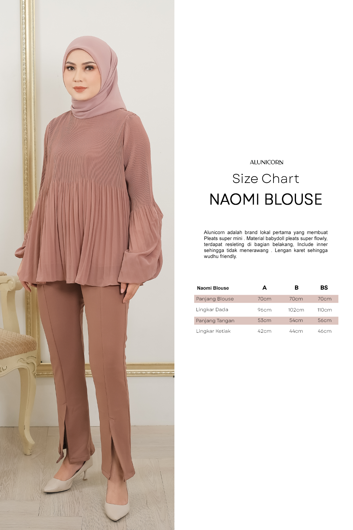 Alunicorn  - Naomi Blouse - Blouse Wanita-