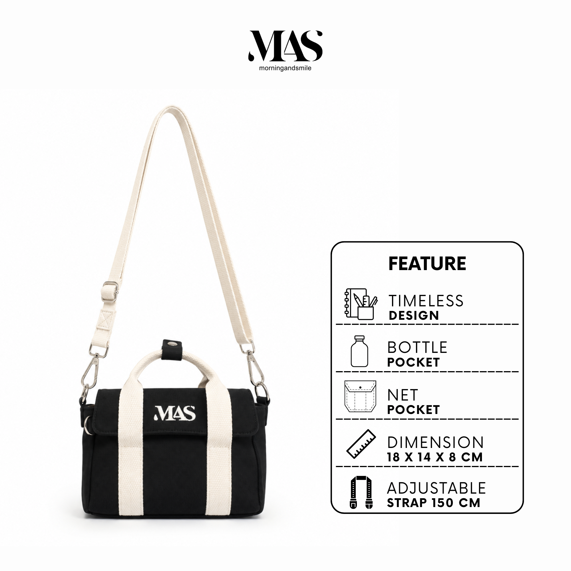 MAS - Small Karuna - Sling Bag - Organic Canvas