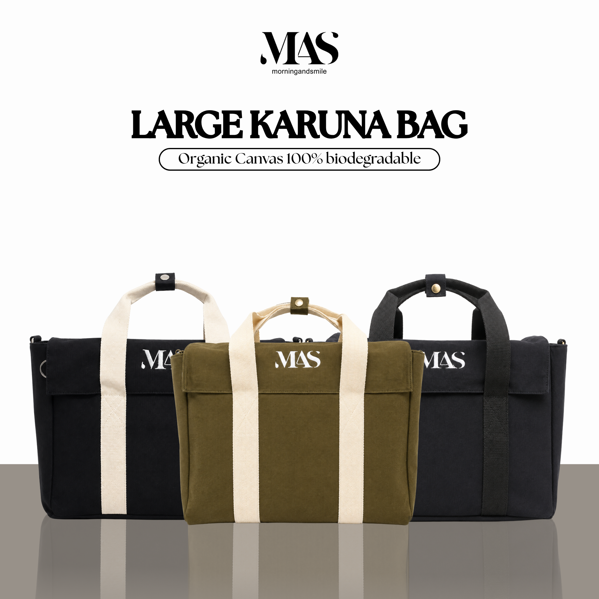 MAS - Large Karuna - Work Bag - Organic Canvas