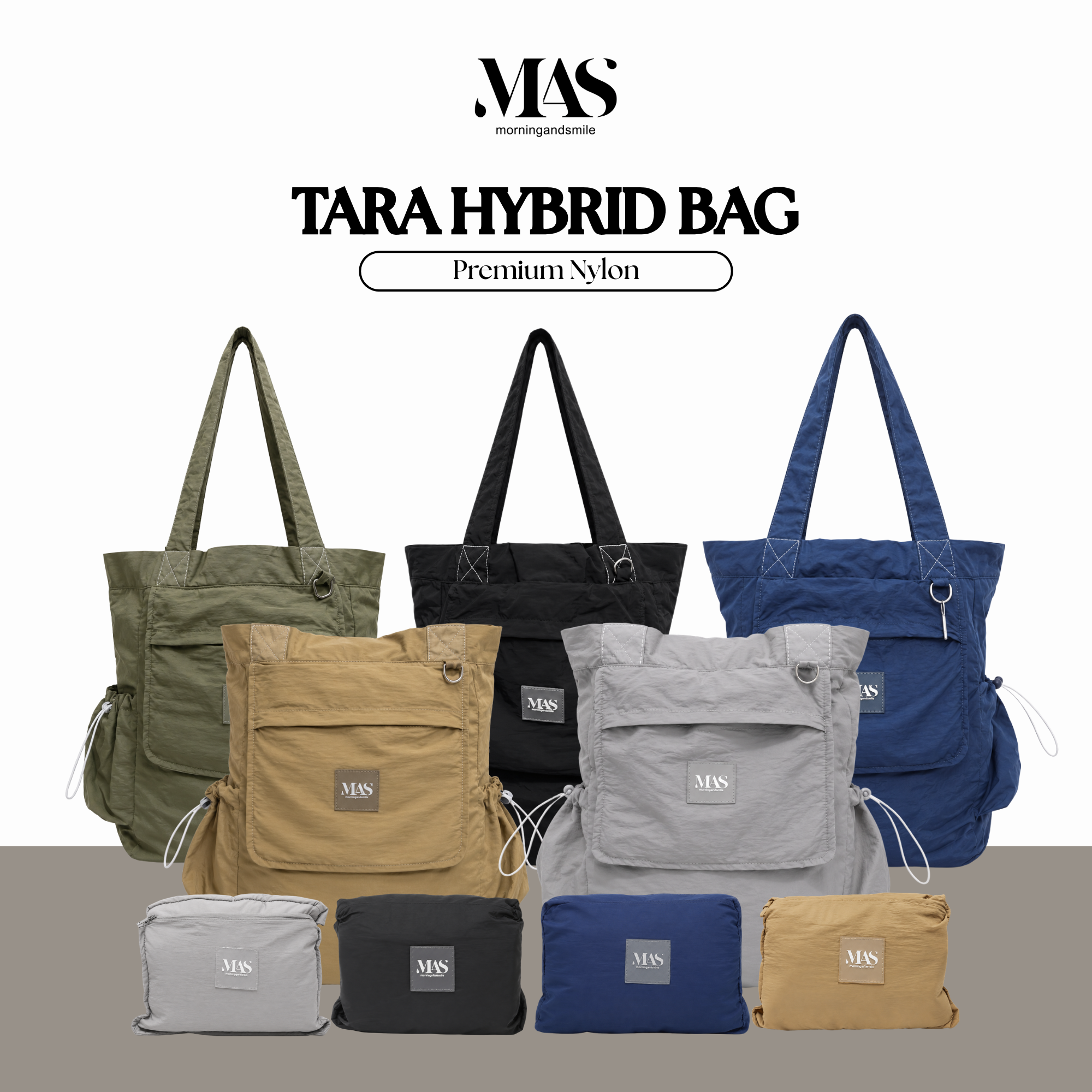 MAS - Tara - Hybrid Bag - Pria dan Wanita