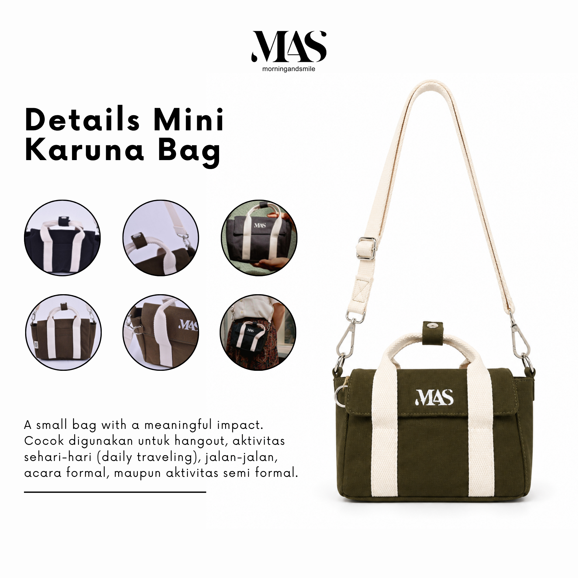 MAS - Mini Karuna - Sling Bag - Organic Canvas