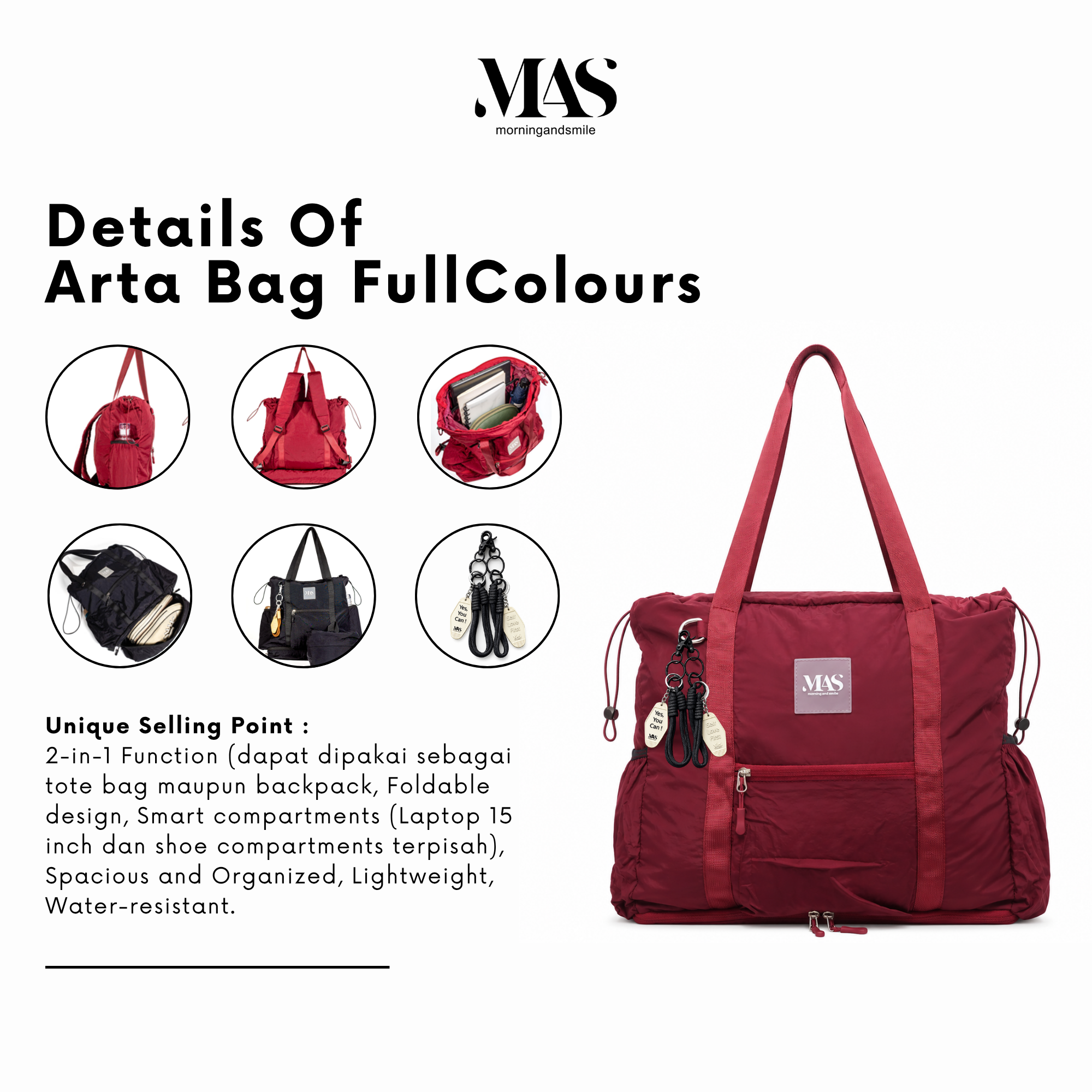 MAS - Arta Fullcolour - Totepack - Pria dan Wanita