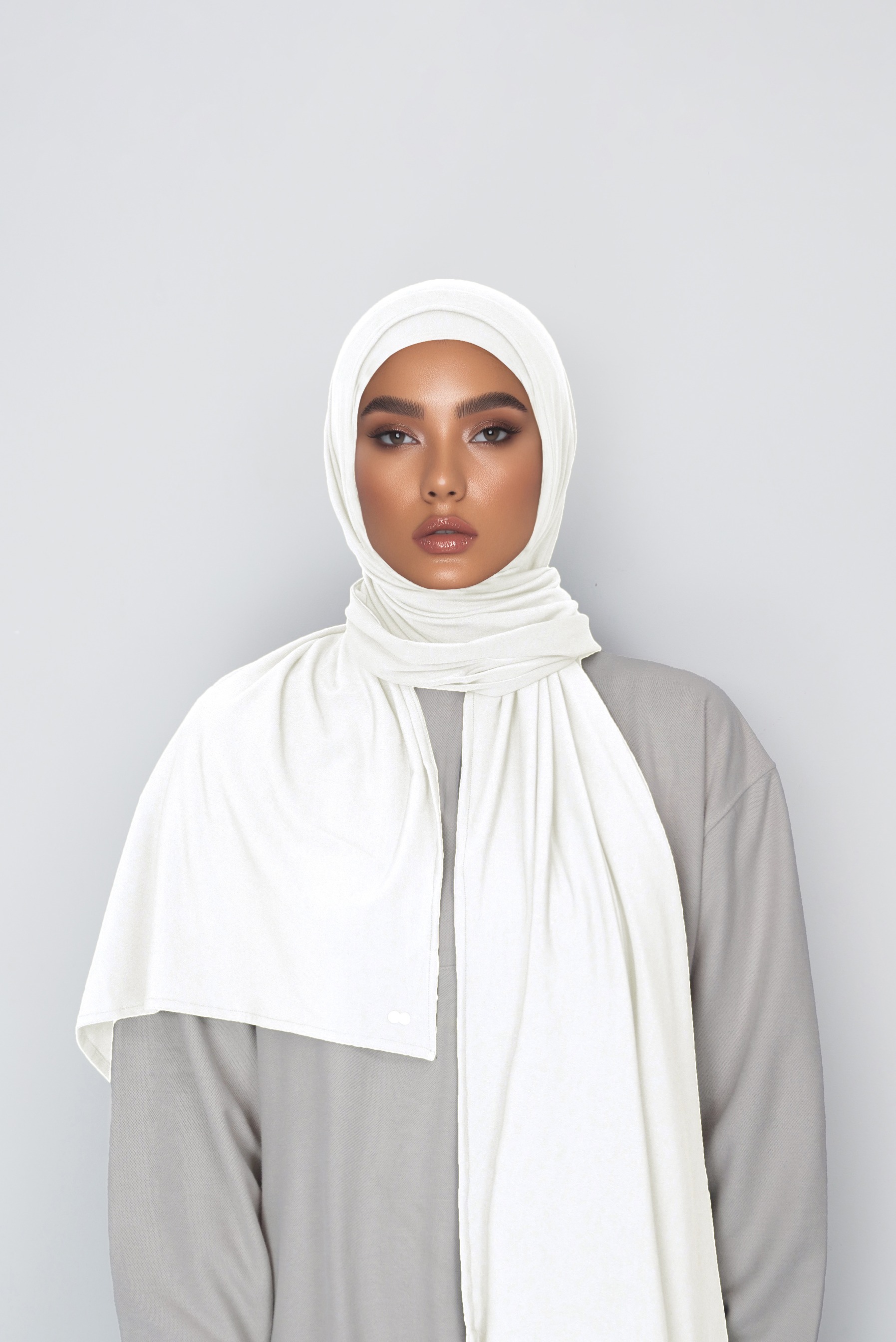 Premium Jersey Hijab Set - Ivory