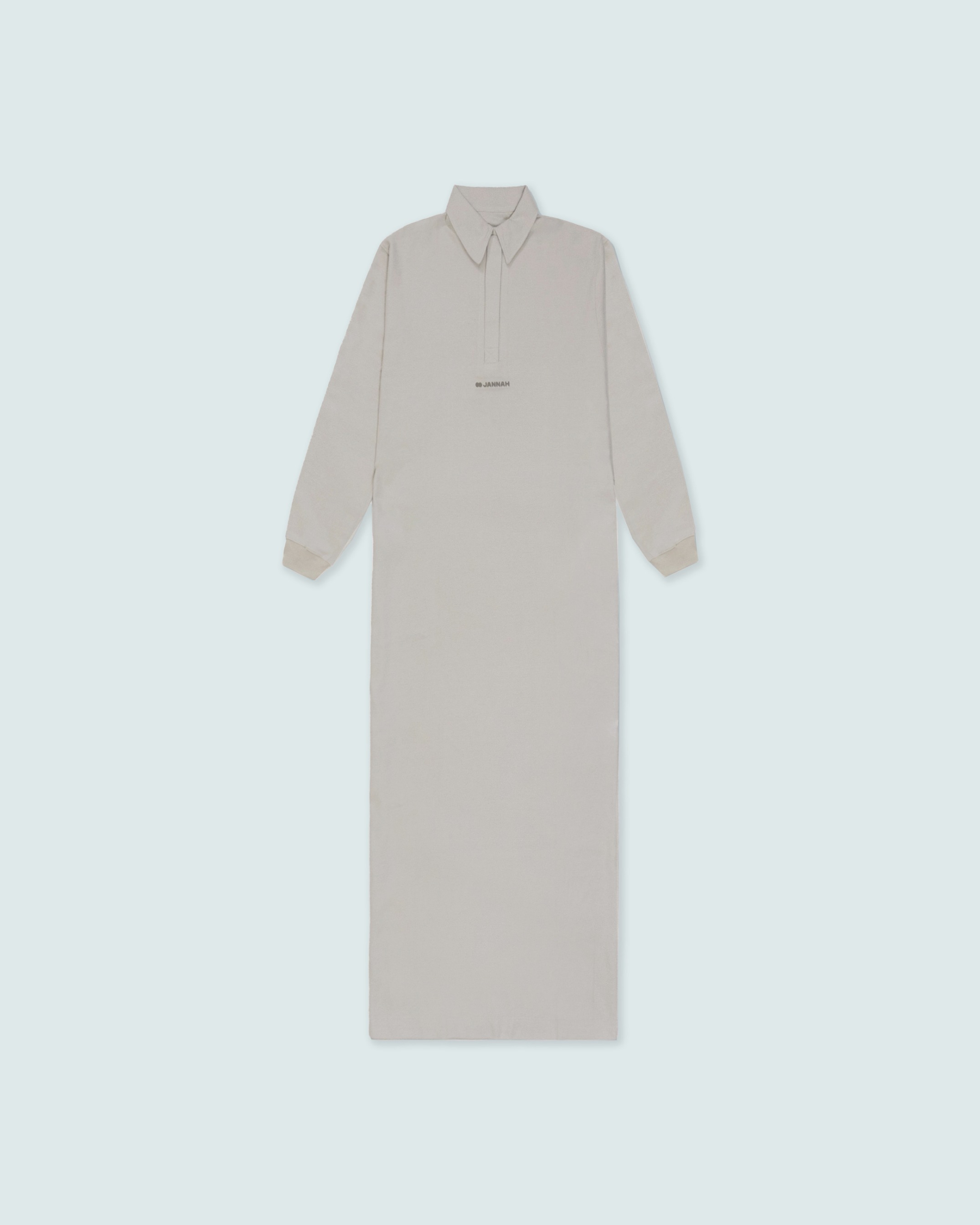 Jenin Oversized Polo Dress - Latte