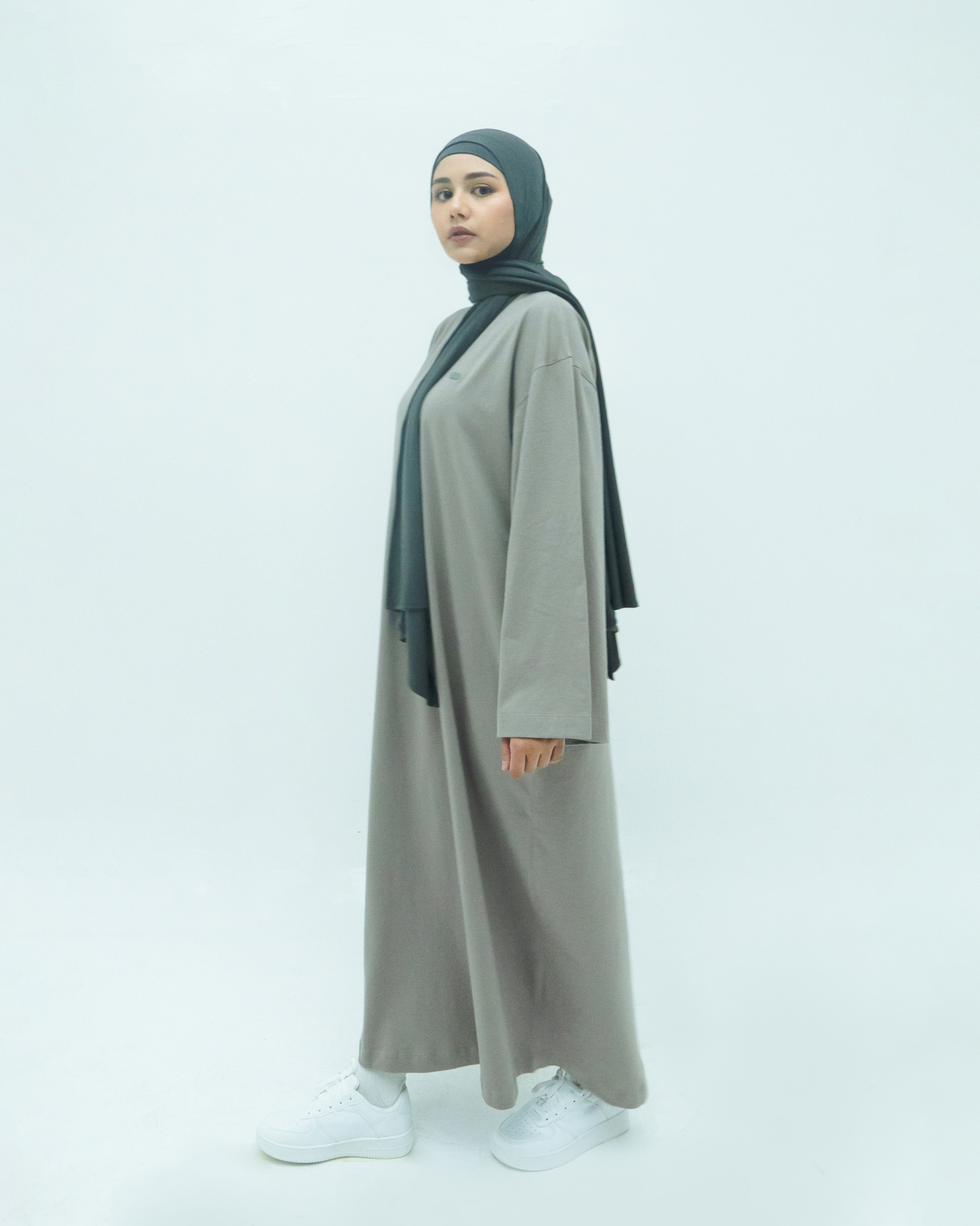 Rafah Oversized Maxi Dress - Ash Grey