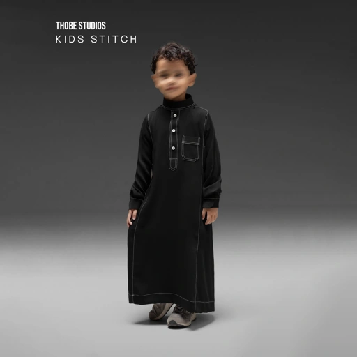 Image of [THOBE KIDS SMITH STITCH] Thobe Studios Kids Thoub (Jubah / Gamis Anak Premium Modernfit) - UV Protection.