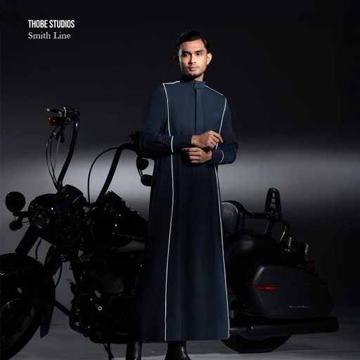 Image of [THOBE SMITH LINE] Thobe Studios Thoub x Bysofni (Jubah / Gamis Pria Premium Slimfit) - UV Protection.