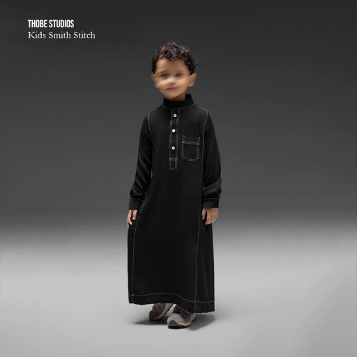 Image of [THOBE KIDS SMITH STITCH] Thobe Studios Kids Thoub (Jubah / Gamis Anak Premium Modernfit) - UV Protection.