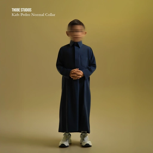 Image of [THOBE KIDS PEDRO NORMAL COLLAR] Thobe Studios Kids Thoub (Jubah / Gamis Anak) – Pedro Series UV Protection Material