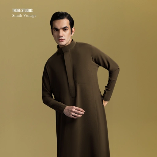 Image of [THOBE SMITH VINTAGE] Thobe Studios Thoub (Jubah / Gamis Pria Premium Slimfit) - UV Protection.