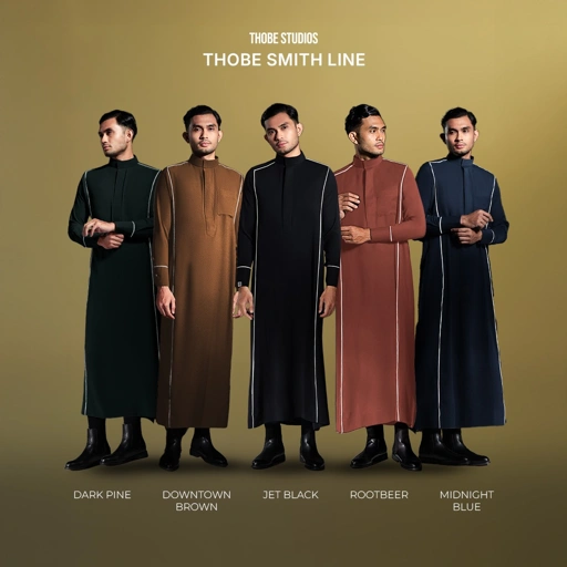 Image of [THOBE SMITH LINE] Thobe Studios Thoub x Bysofni (Jubah / Gamis Pria Premium Slimfit) - UV Protection.