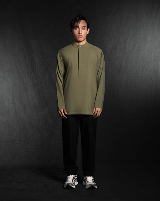 Image of NATURAL FABRIC KURTA - THOBE STUDIOS
