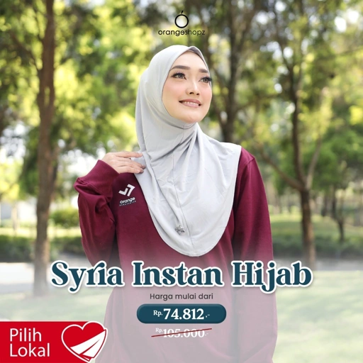 Image of Bergo Sport Jersey Olahraga Syria Instan Hijab