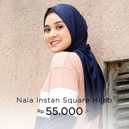 Image of Hijab Instan Jersey Olahraga Naia Instan Square Hijab
