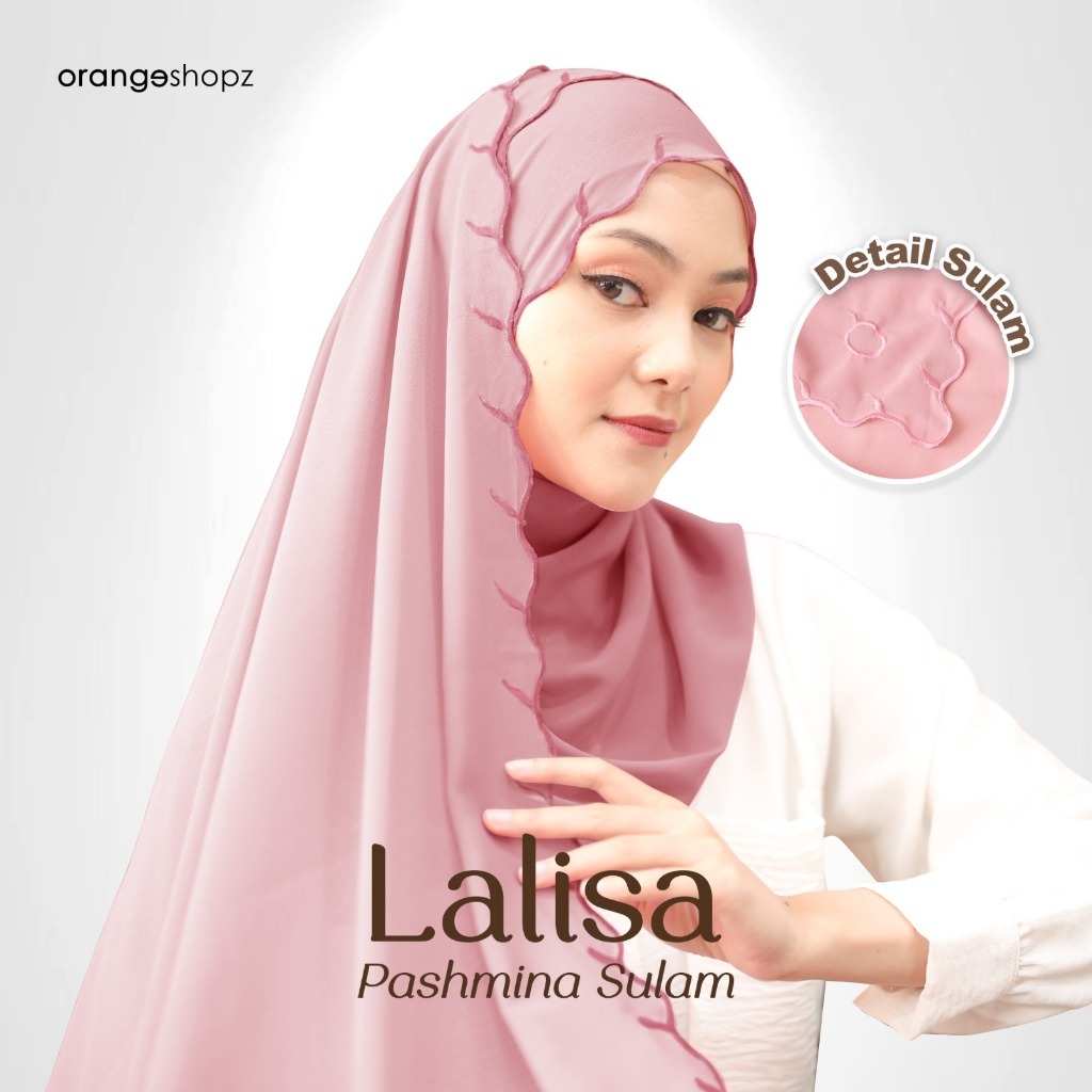 Pashmina Bordir Sulam Hijab Embroidery Lalisa Series
