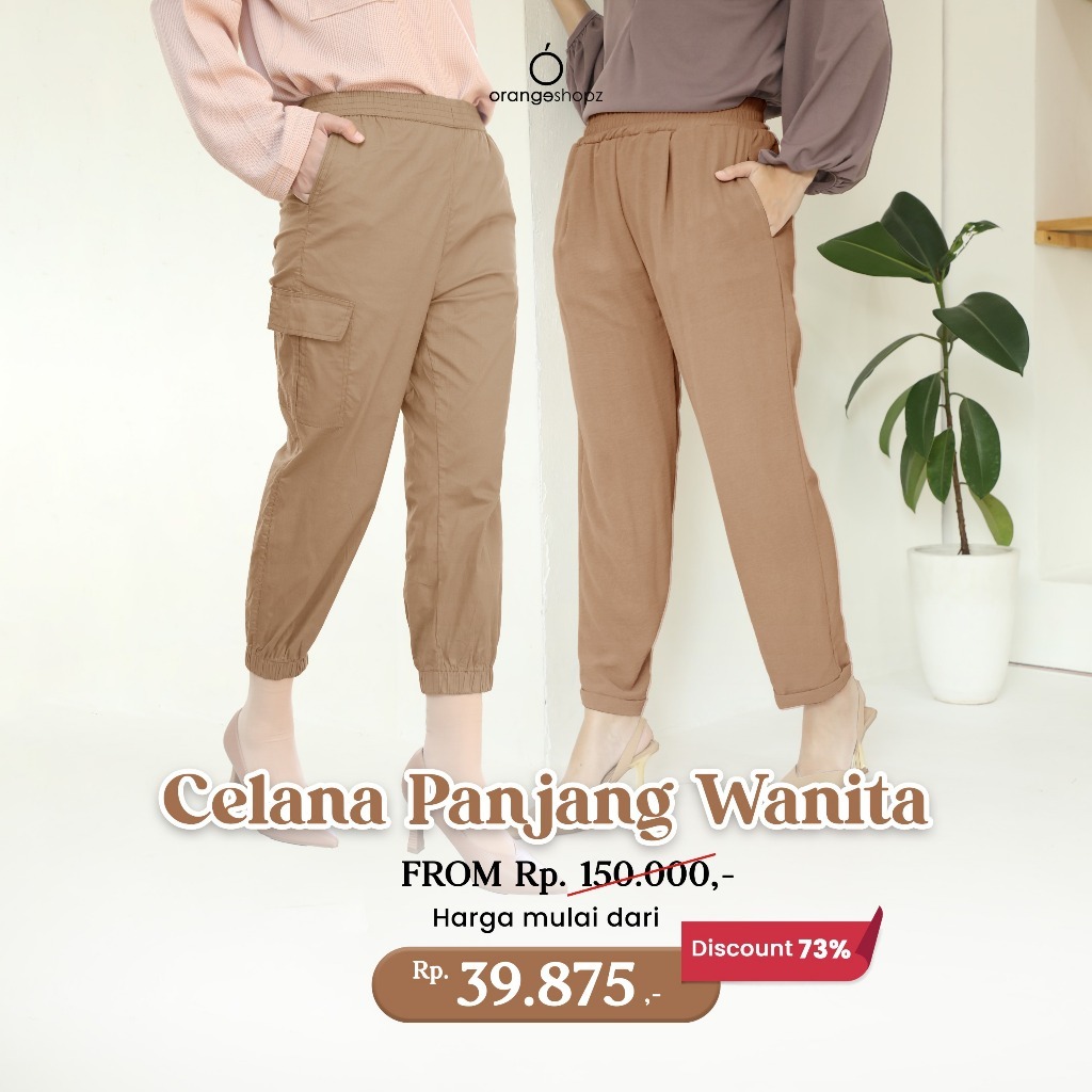 Milly Comfy Airflow Pants Celana Kerja Wanita Kantor Daily